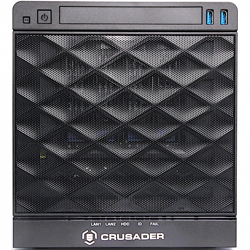 Сервер Crusader Mini 120T Tower, Xeon E-2244G, 3800 МГц, 4, 8, 1 x 16 ГБ, LFF 3.5", 2x 480 ГБ