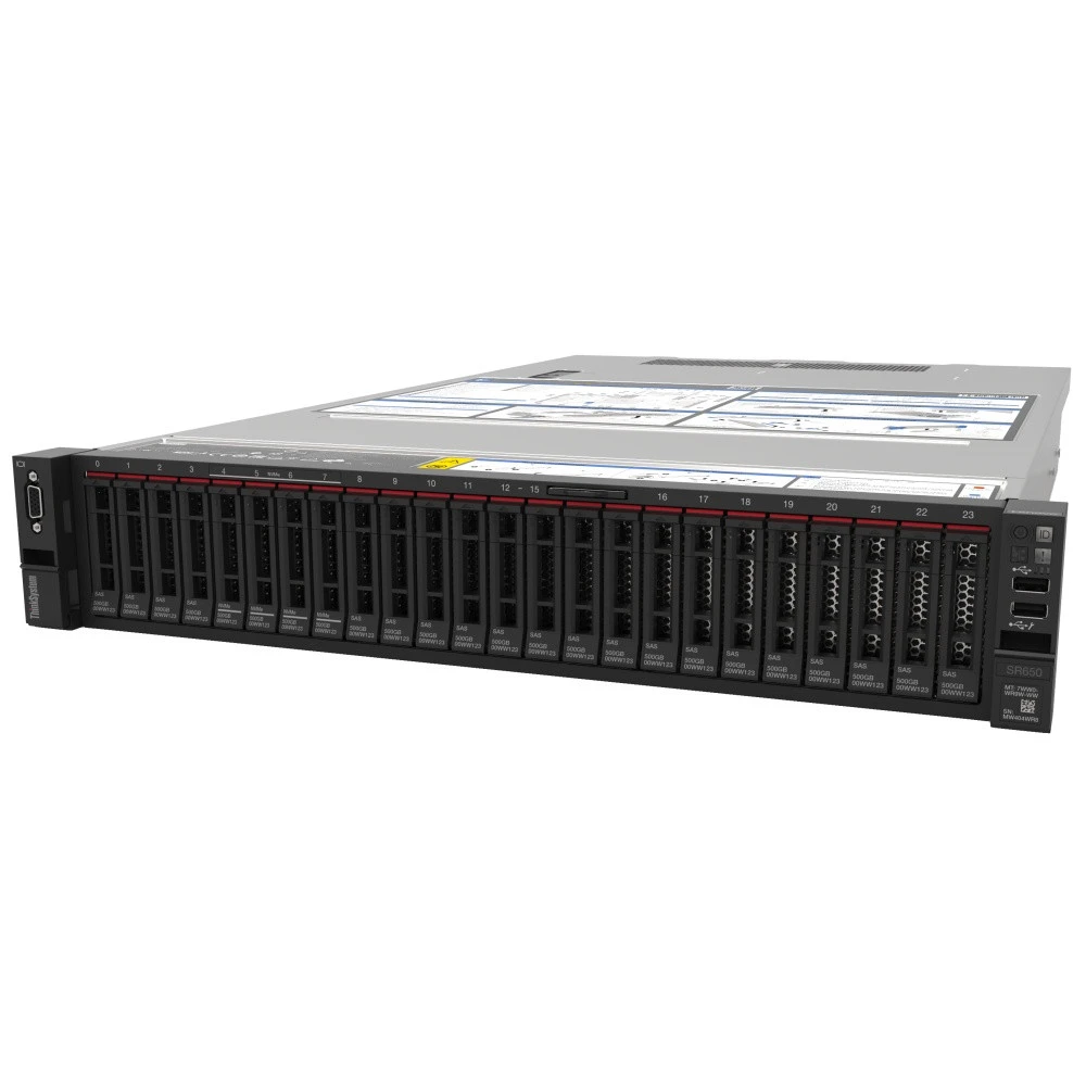 Сервер Lenovo ThinkSystem TCH SR650 7X06A0K4EA.. 2U Rack, Xeon Silver 4215R, 3200 МГц, 8, 11, 2 x 32 ГБ, SFF 2.5", 2x 900 ГБ