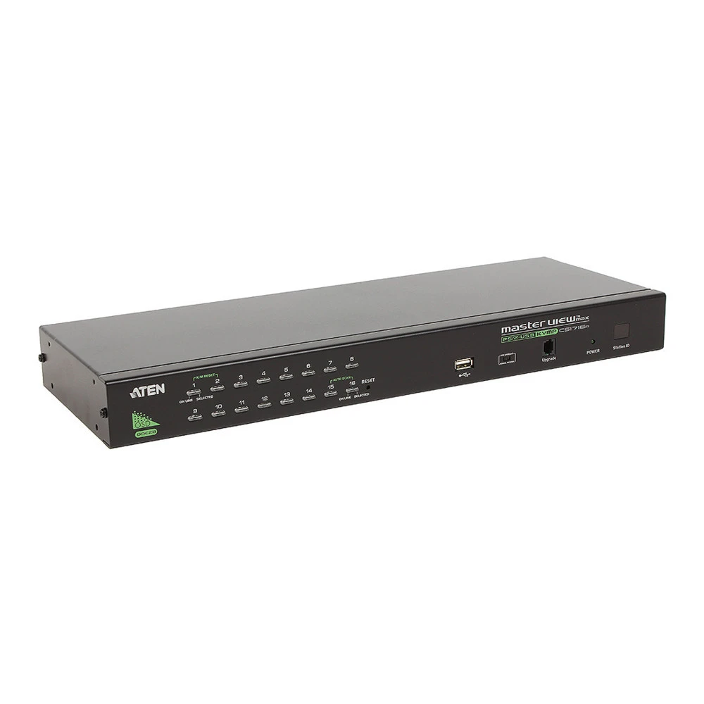 KVM-переключатель ATEN 16 PORT PS/2-USB KVMP SWITCH W/1.8M W/23 CS1716A