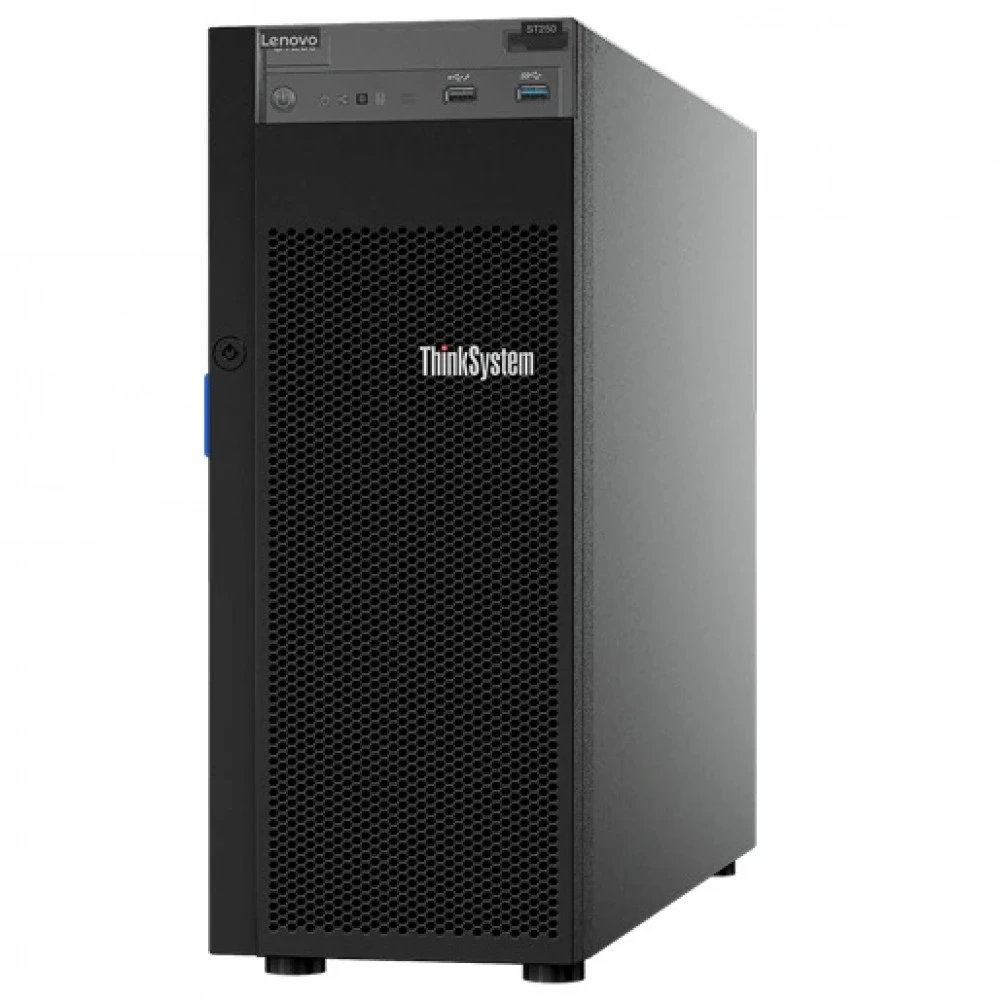 Сервер Lenovo ThinkSystem ST250 7Y46S0TC00 Tower, Core i3-9100, 3600 МГц, 4, 6, 2 x 8 ГБ, SFF 2.5", 2x 240 ГБ