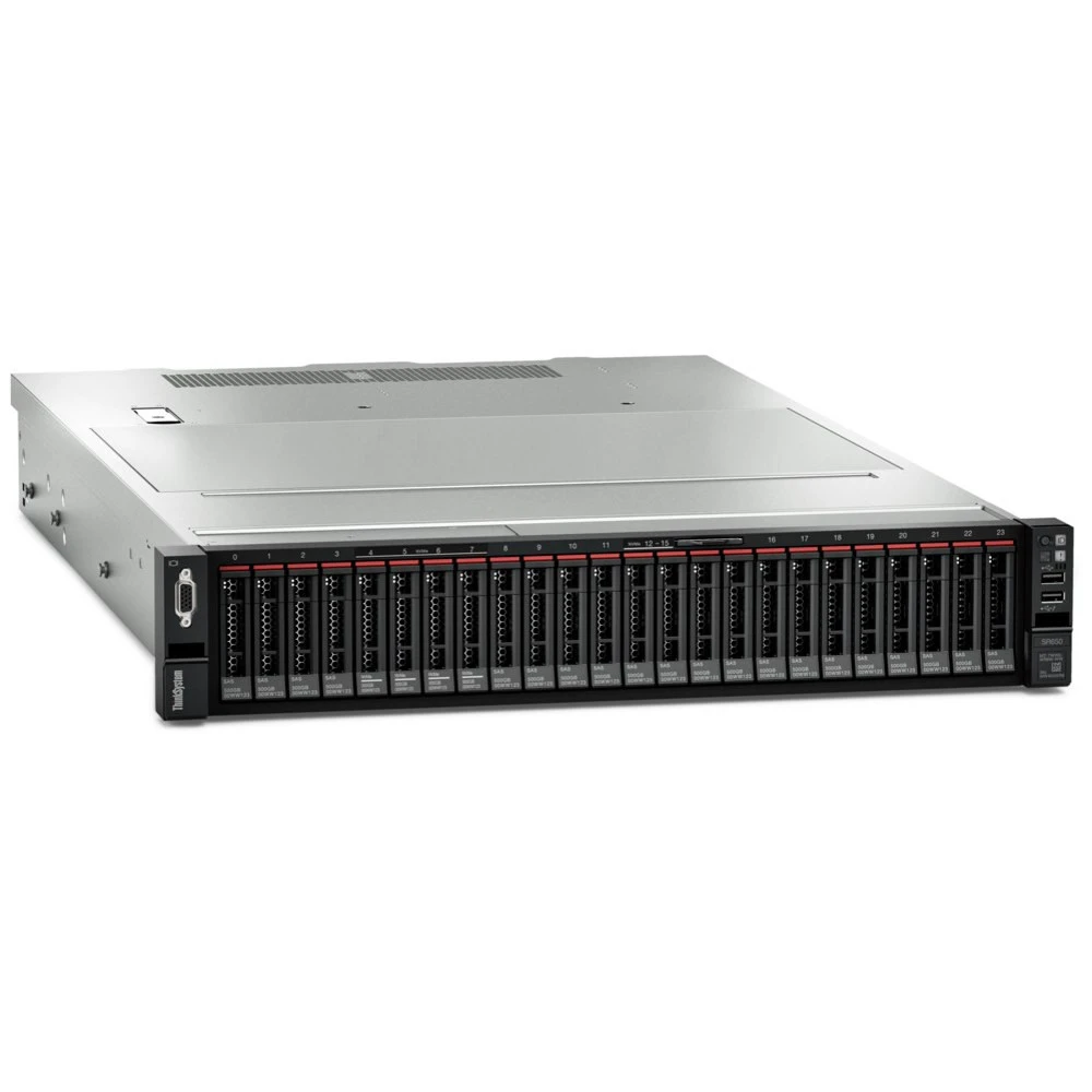Сервер Lenovo ThinkSystem SR650 7X06HGG400/L 2U Rack, Xeon Gold 5220R, 2200 МГц, 24, 35.75, 10 x 64 ГБ, SFF 2.5", 2x 480 ГБ