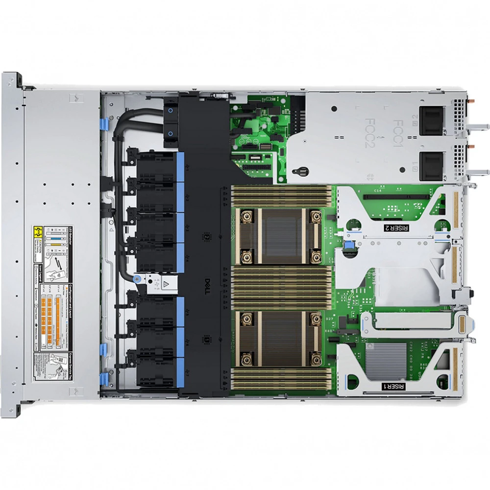 Сервер Dell PowerEdge R650xs 210-AZKL-11 1U Rack, Xeon Silver 4314, 2400 МГц, 16, 24, 1 x 16 ГБ, 1x 480 ГБ