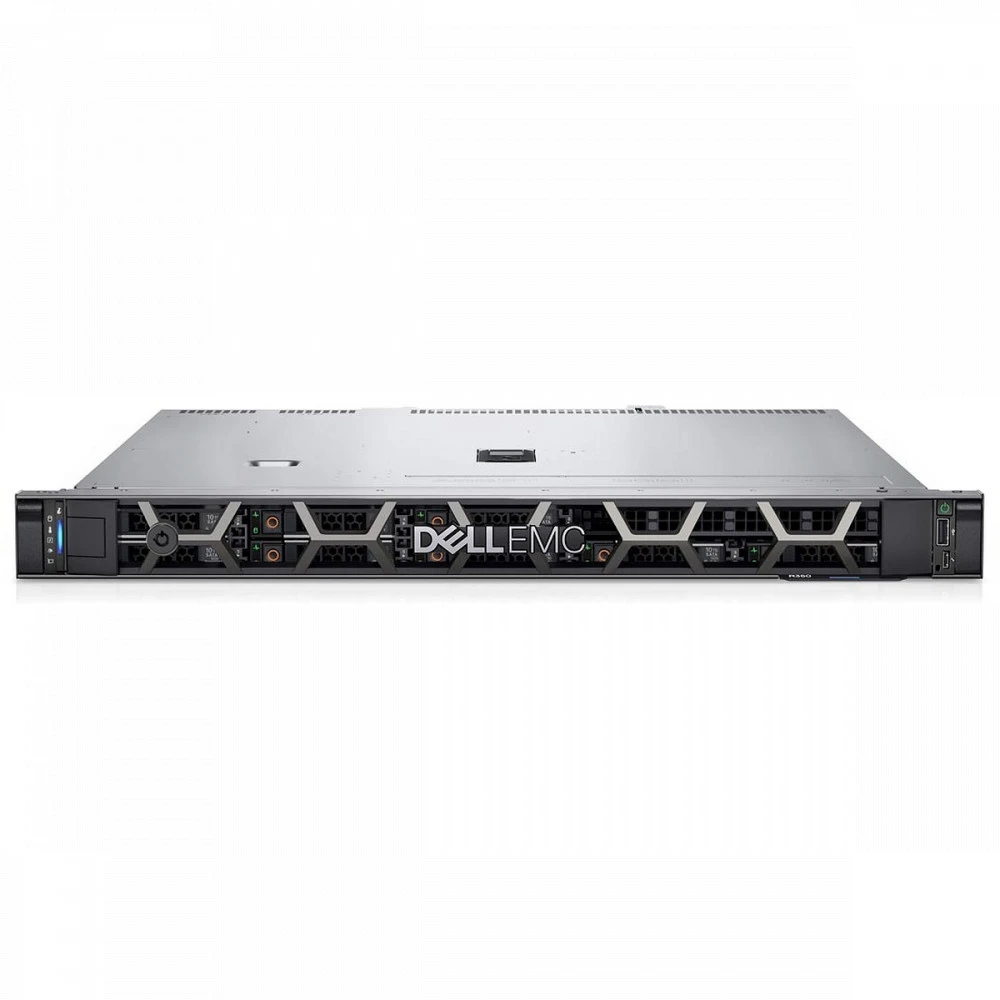 Сервер Dell PowerEdge R350 Server 210-BBRU. 1U Rack, Xeon E-2324G, 3100 МГц, 4, 8, 1 x 16 ГБ, SFF 2.5", 2x 480 ГБ