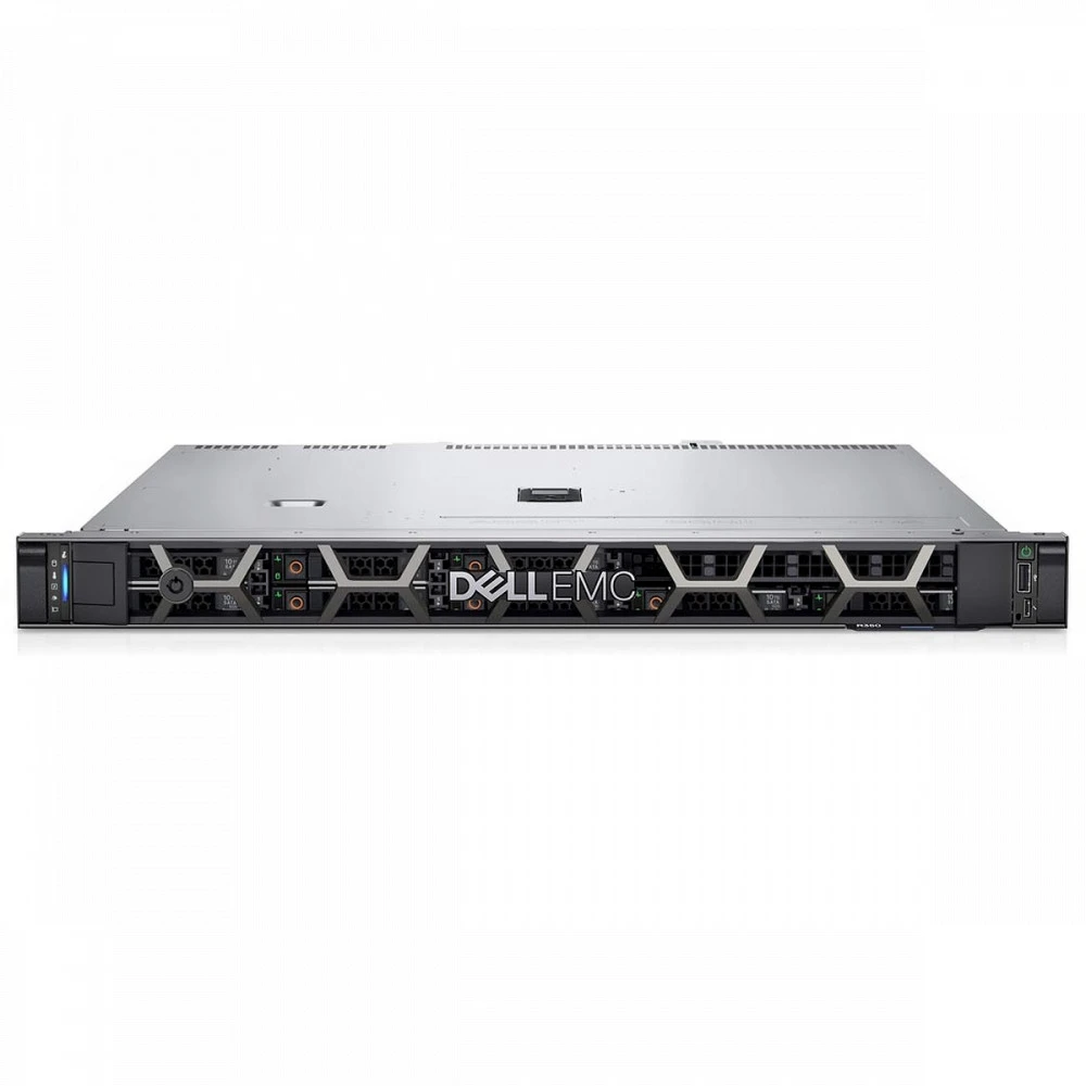 Сервер Dell PowerEdge R350 210-BBRU_ 1U Rack, Xeon E-2324G, 3100 МГц, 4, 8, 1 x 16 ГБ, SFF 2.5", 1x 1.2 ТБ, 1x 480 ГБ
