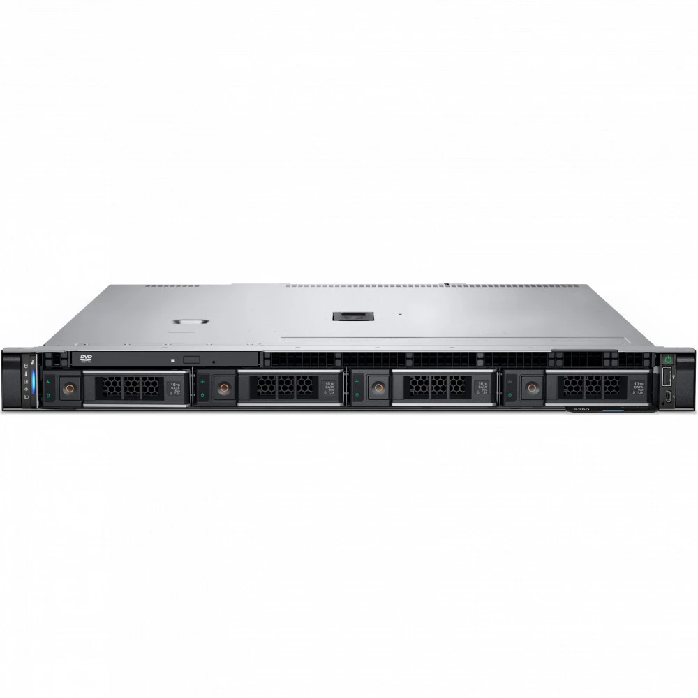 Сервер Dell PowerEdge R250 210-BBOP_2 1U Rack, Xeon E-2324G, 3100 МГц, 4, 8, 1 x 16 ГБ, LFF 3.5"