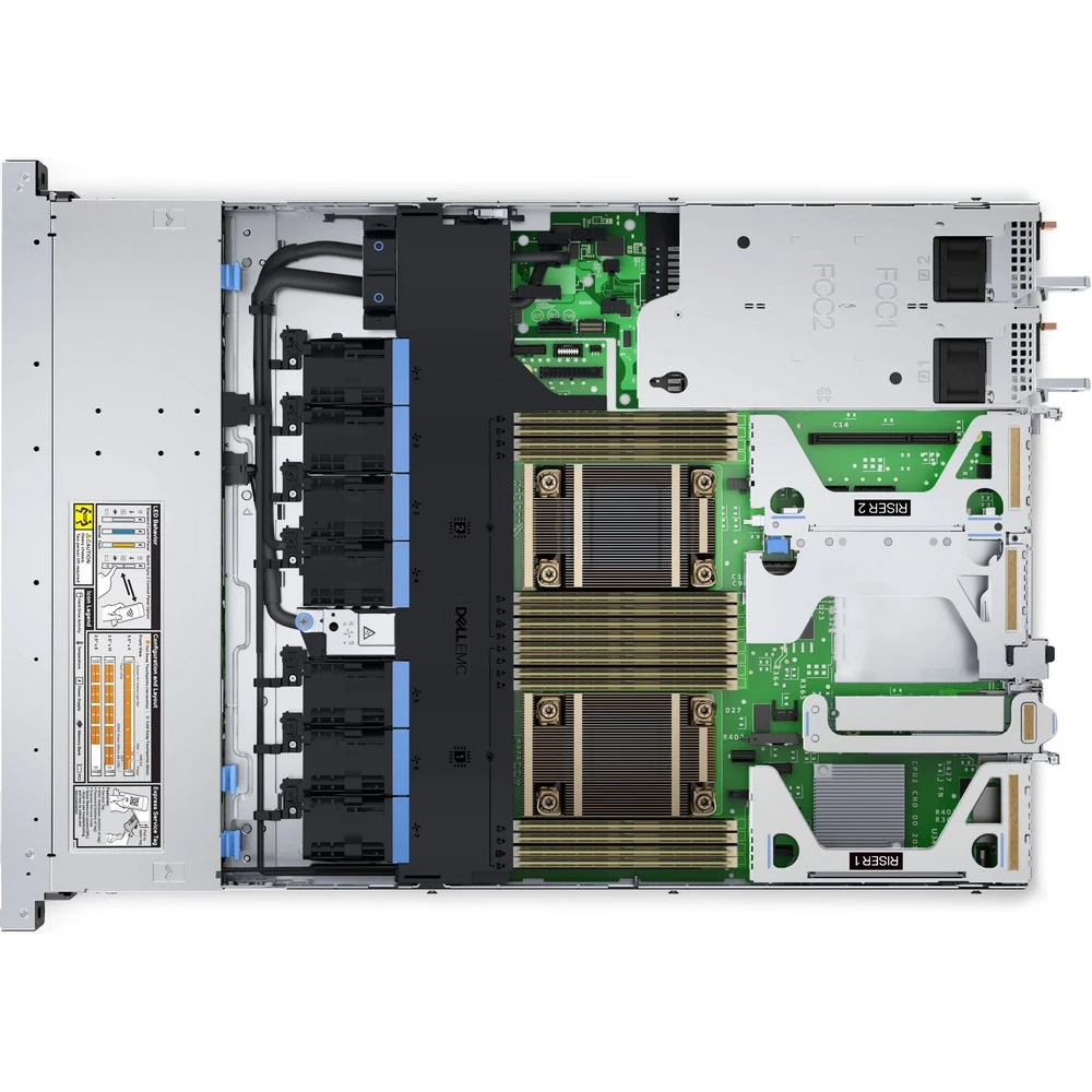 Сервер Dell PowerEdge R650xs 210-AZKL-26 1U Rack, Xeon Silver 4310T, 2300 МГц, 10, 15, 1 x 64 ГБ, SFF 2.5", 4x 2.4 ТБ