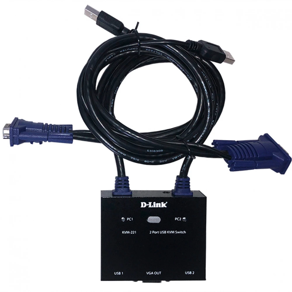 KVM-переключатель D-link KVM-221
