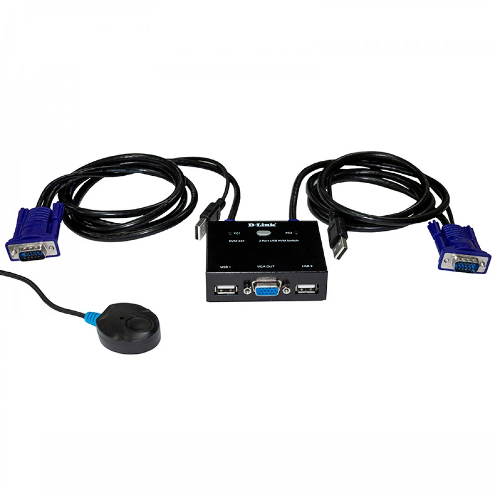 KVM-переключатель D-link KVM-221