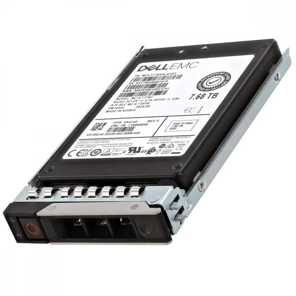 Серверный жесткий диск Dell 7.68TB SSD SAS Read Intensive 24Gbps 345-BEMP SSD, 2,5 SFF, 7.68 ТБ, SAS