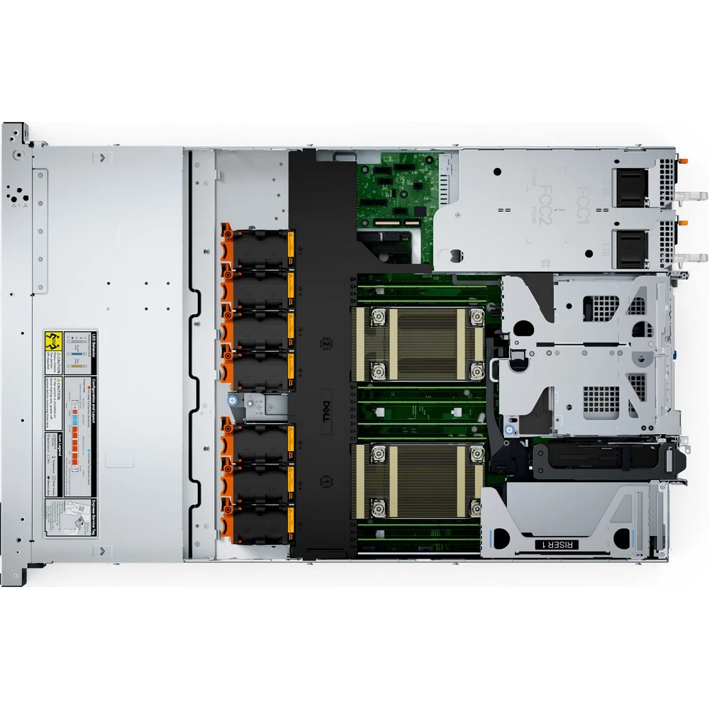 Сервер Dell PowerEdge R660xs 210-BFUZ_8B6 1U Rack, 1 x 32 ГБ, SFF 2.5", 2x 960 ГБ