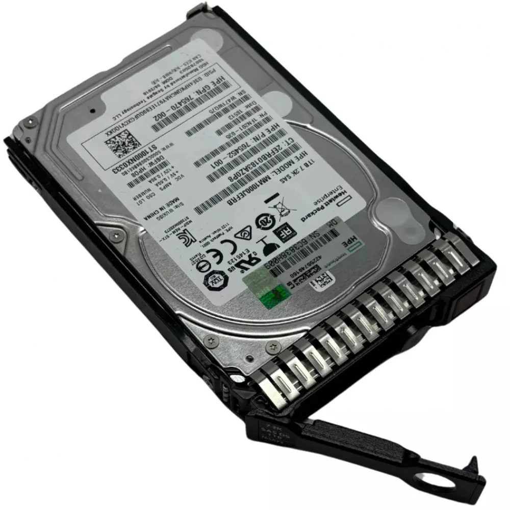 Серверный жесткий диск HPE 1TB 12G SAS 7.2K rpm SFF 765464-B21 HDD, 2,5 SFF, 1 ТБ, SAS