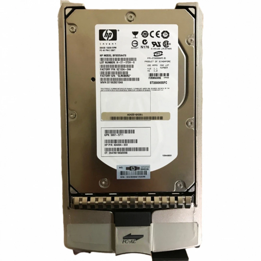 Опция для системы хранения данных СХД HPE 300GB 15K FC EVA Add-on HDD AG425B Диск для СХД