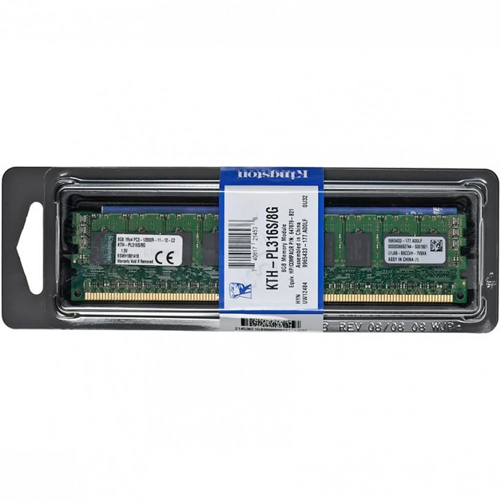 Серверная оперативная память ОЗУ Kingston 8 ГБ KTH-PL316S-8G 8 ГБ, DDR3