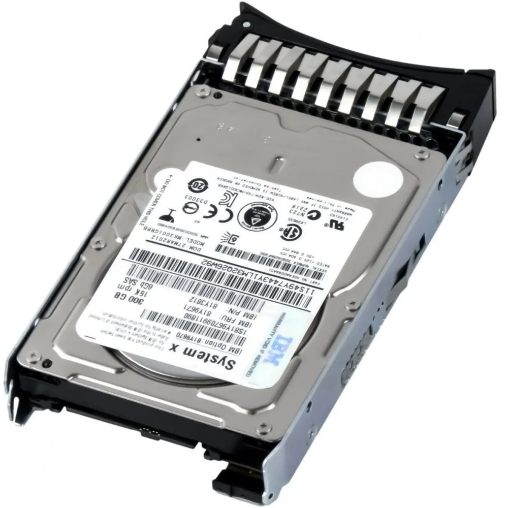 Серверный жесткий диск IBM 300 GB 15K 2.5 SAS HDD 81Y9670 HDD, 2,5 SFF, 300 ГБ, SAS