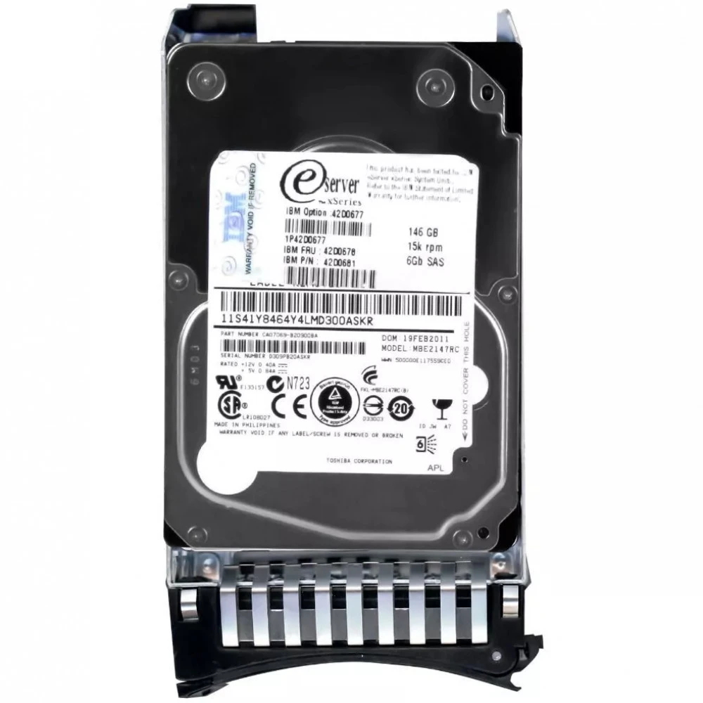 Серверный жесткий диск IBM 146GB 15K SAS 2.5 HDD 42D0678 HDD, 2,5 SFF, 146 ГБ, SAS