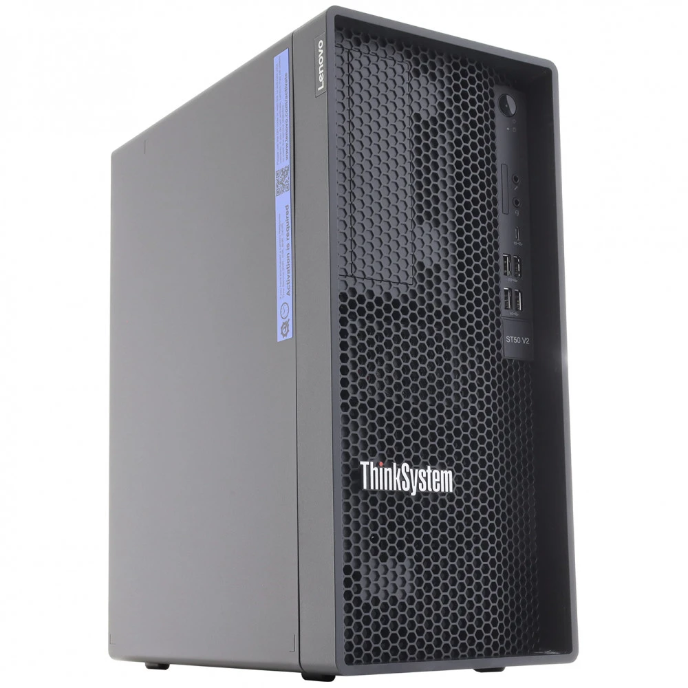 Сервер Lenovo ThinkSystem ST50 V2 7D8JA043EA Tower, Xeon E-2324G, 3100 МГц, 4, 8, 1 x 16 ГБ, LFF 3.5", 2x 960 ГБ