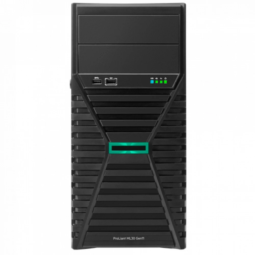 Сервер HPE ML30 Gen11 P65096-421 Tower, Xeon E-2436, 2900 МГц, 6, 18, 1 x 16 ГБ, SFF 2.5" + LFF  3.5"