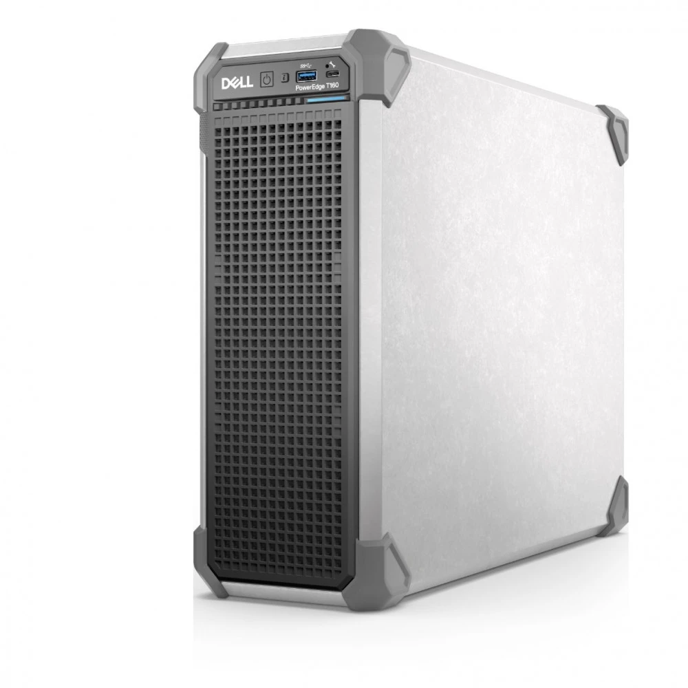 Сервер Dell T160 210-BLHN-EMEA_PET160SPL2 Tower, Xeon E-2414, 2600 МГц, 4, 12, 1 x 16 ГБ, LFF 3.5", 1x 480 ГБ