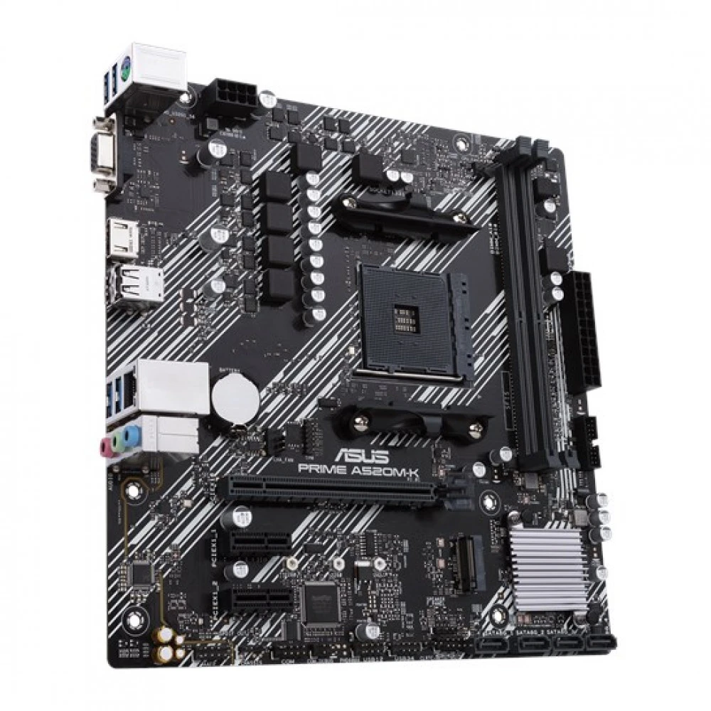 Материнская плата Asus PRIME A520M-K DDR4 Micro-ATX, AMD AM4