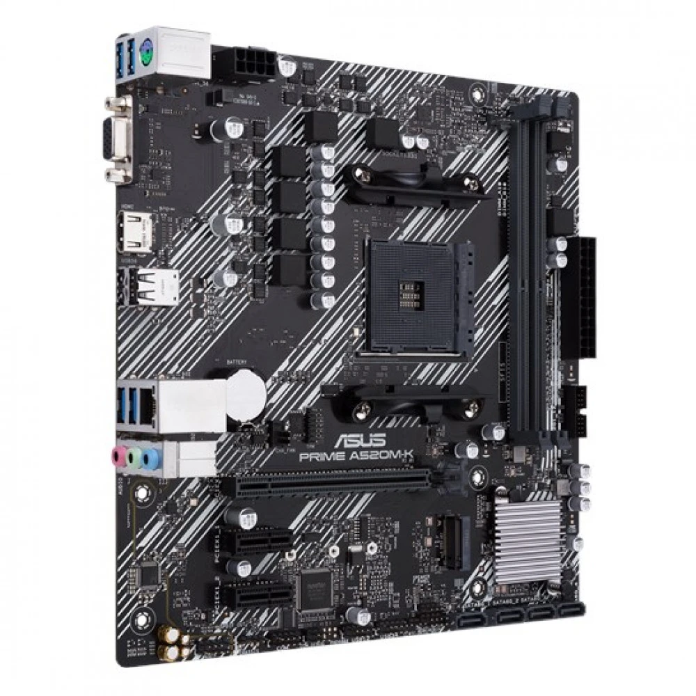 Материнская плата Asus PRIME A520M-K DDR4 Micro-ATX, AMD AM4