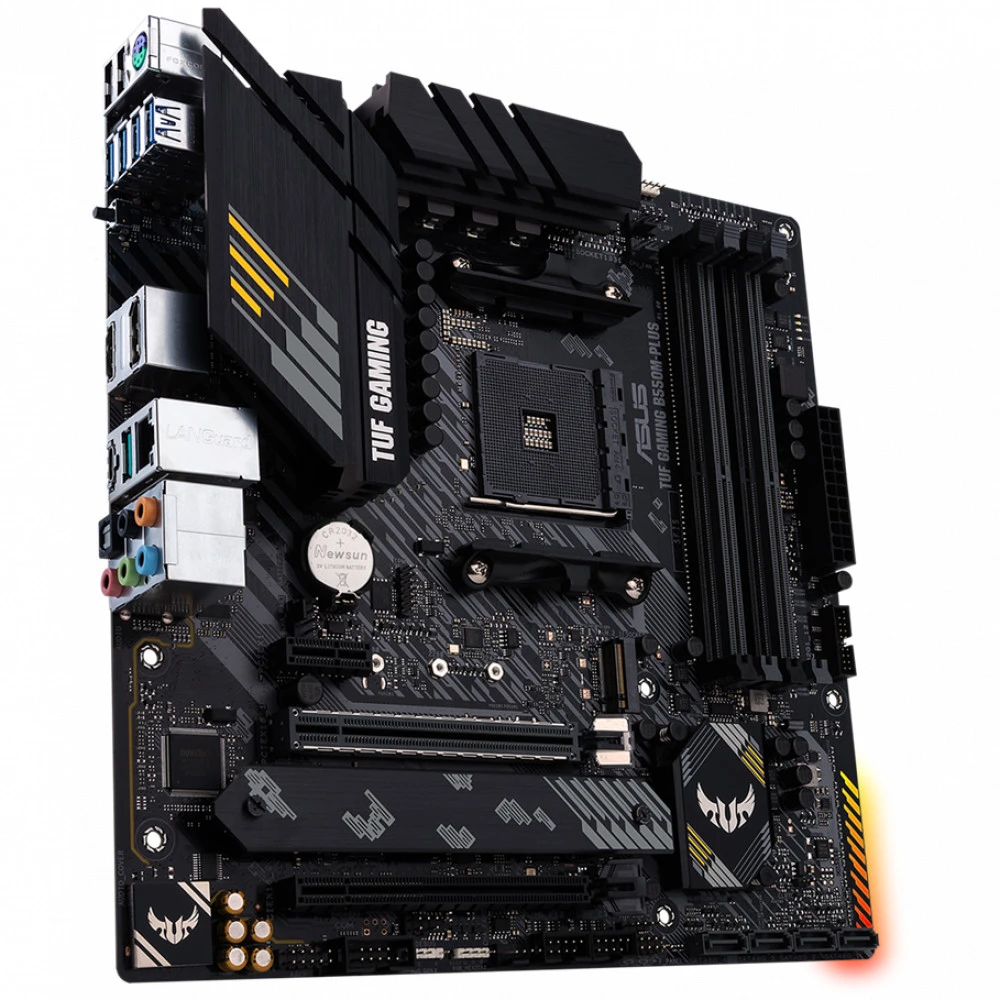 Материнская плата Asus AMING B550M-PLUS DDR4 TUF GAMING B550M-PLUS DDR4 Mini-ATX, AMD AM4