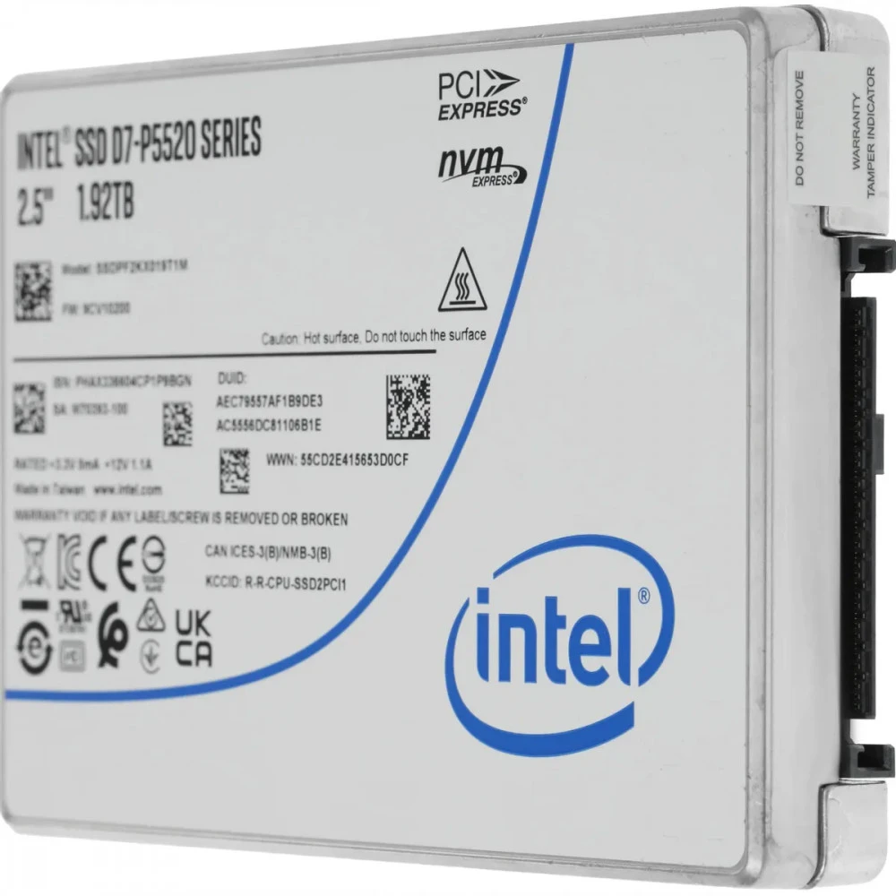 Серверный жесткий диск Intel SSDPF2KX019T1 SSD, 2,5 SFF, 1.92 ТБ, NVMe