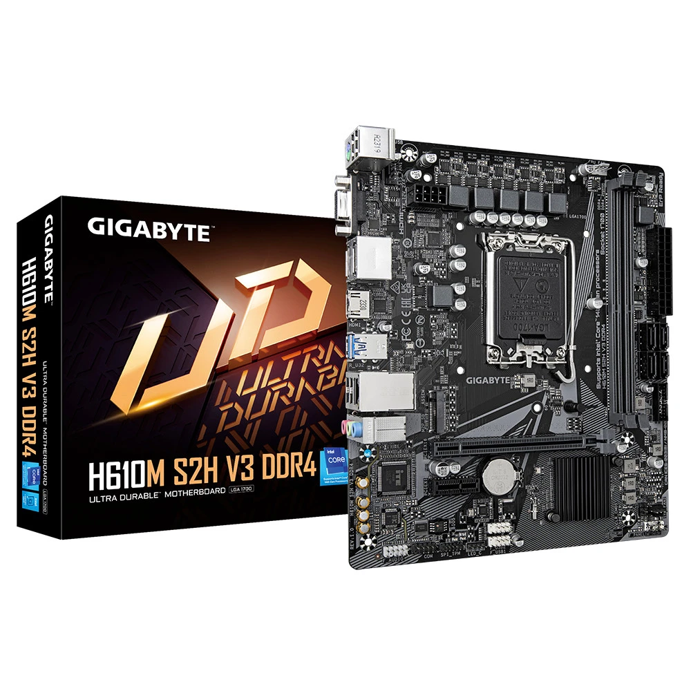 Материнская плата Gigabyte H610M S2H V3 DDR4 rev. 1.0 Micro-ATX, LGA 1700