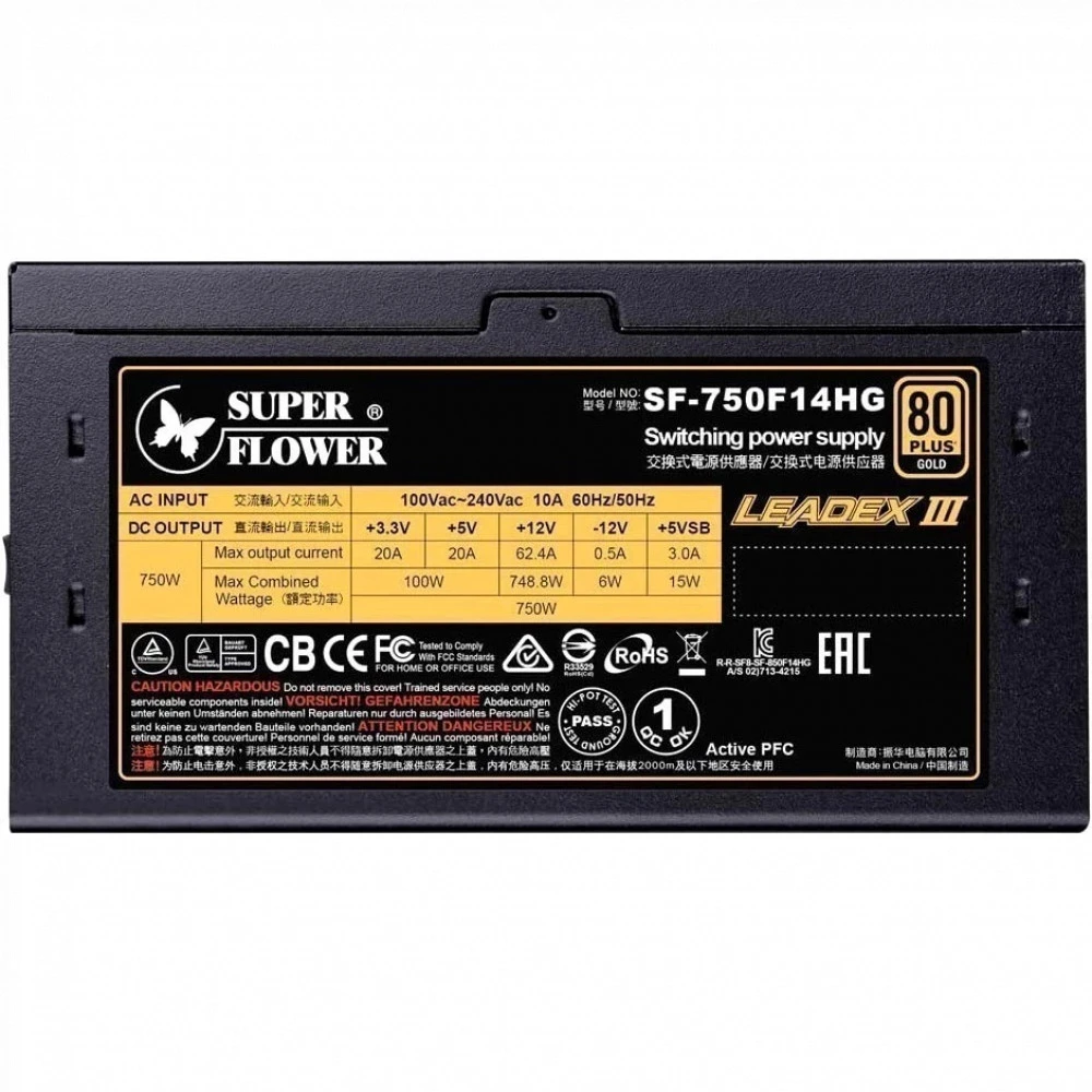 Блок питания Super Flower SF-750F14RG Black 750 Вт