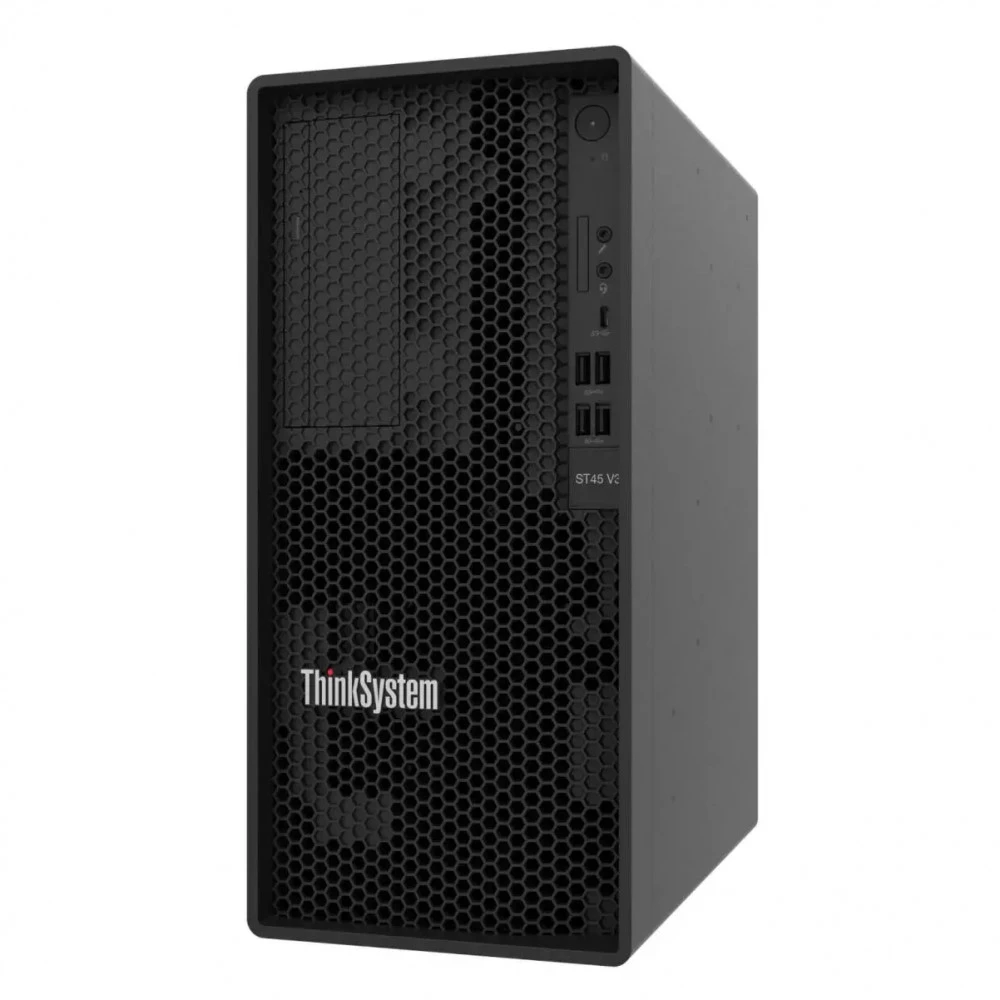 Сервер Lenovo ThinkSystem ST45 V3 7DH5A00UEA Tower, EPYC 4464P, 3700 МГц, 12, 64, 1 x 32 ГБ, LFF 3.5", 2x 960 ГБ