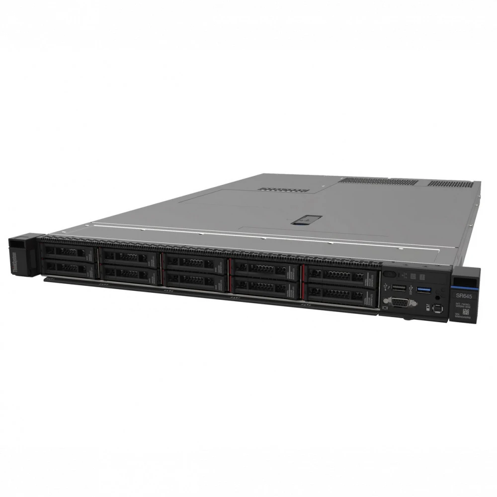 Сервер Lenovo ThinkSystem SR645 7D2XA06NEA 1U Rack, EPYC 7413, 2650 МГц, 24, 128, 1 x 64 ГБ, SFF 2.5"