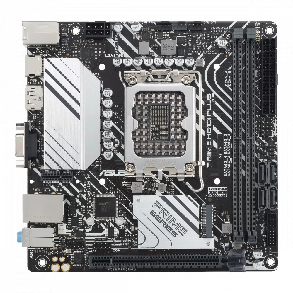 Материнская плата Asus PRIME H610I-PLUS-CSM Mini-ATX, LGA 1700