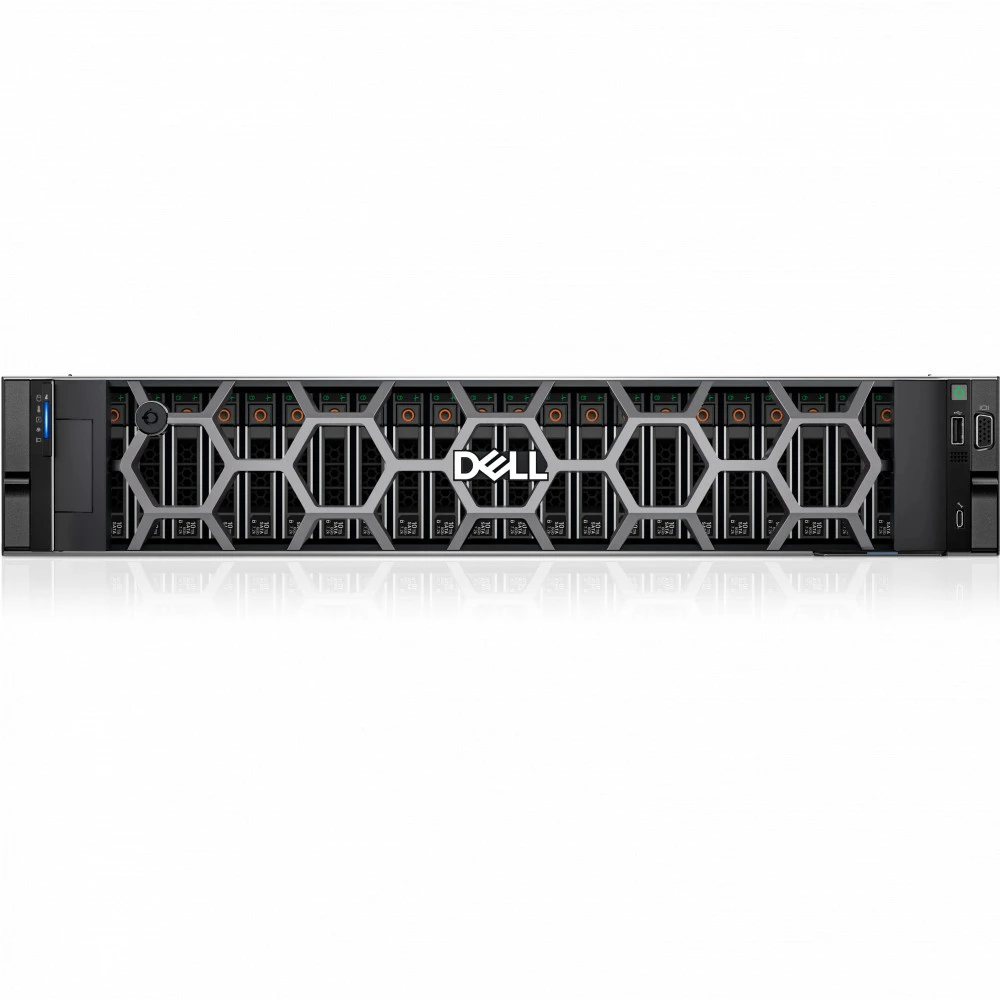 Сервер Dell PowerEdge R760 210-BDZY-UZ01 2U Rack, Xeon Gold 5415+, 2900 МГц, 8, 22.5, 2 x 64 ГБ, SFF 2.5", 6x 960 ГБ