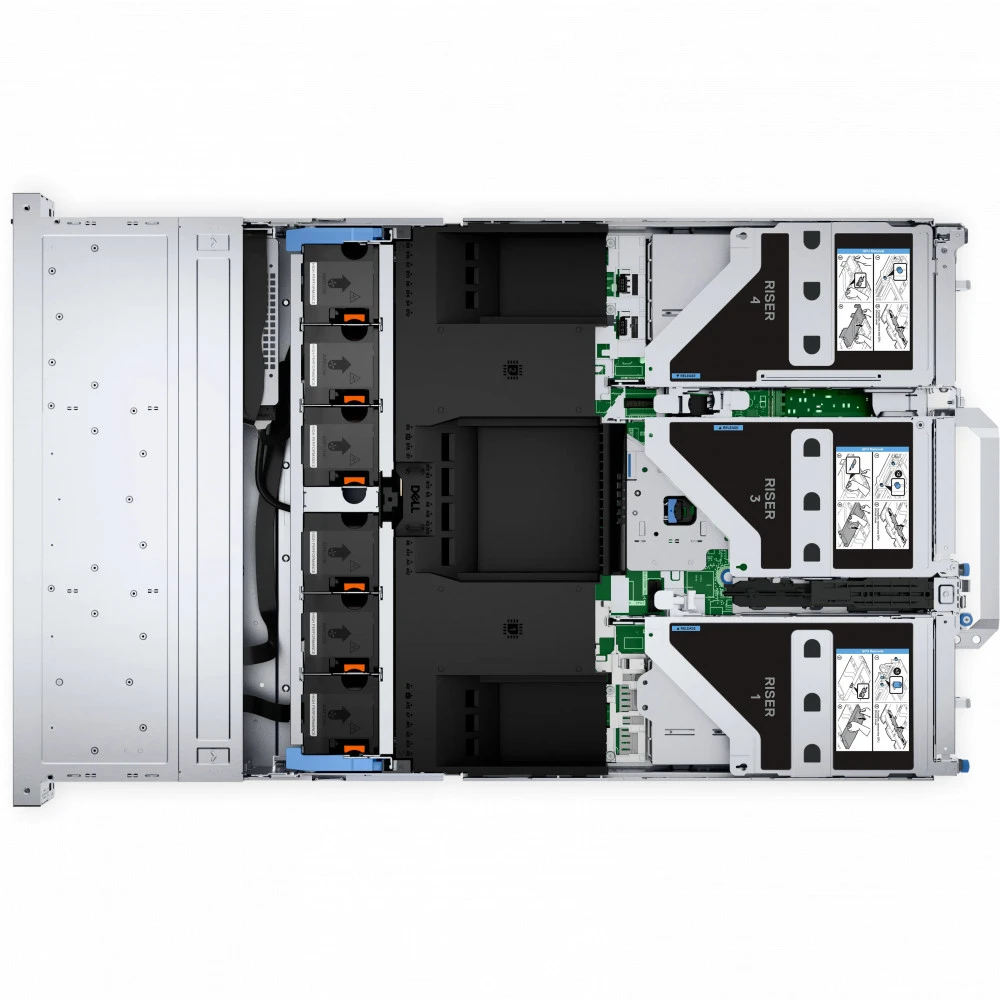 Сервер Dell PowerEdge R760 210-BDZY-UZ01 2U Rack, Xeon Gold 5415+, 2900 МГц, 8, 22.5, 2 x 64 ГБ, SFF 2.5", 6x 960 ГБ