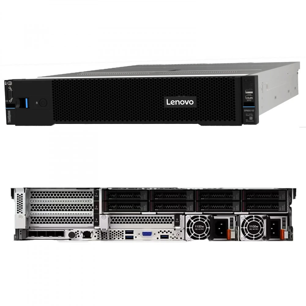 Сервер Lenovo ThinkSystem SR650 7D76CTO1WW-2 2U Rack, Xeon Silver 4510, 2400 МГц, 12, 30, 1 x 32 ГБ, LFF 3.5"