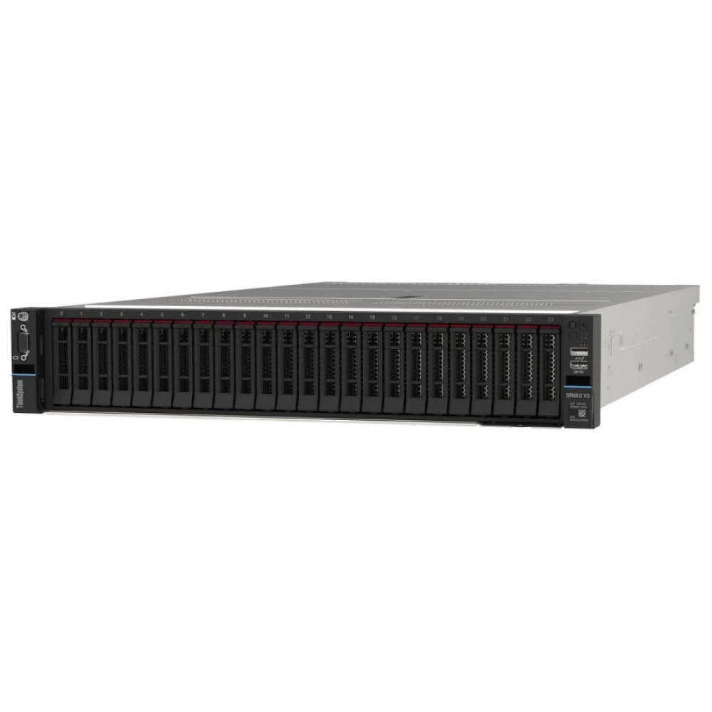 Сервер Lenovo ThinkSystem SR650 V3 3U 7D76CTO1WW-1 3U Rack, Xeon Silver 4510, 2400 МГц, 12, 30, 1 x 32 ГБ, SFF 2.5"
