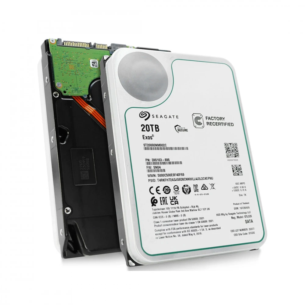 Серверный жесткий диск Seagate ST20000NM002C HDD, 3,5 LFF, 20 ТБ, SATA