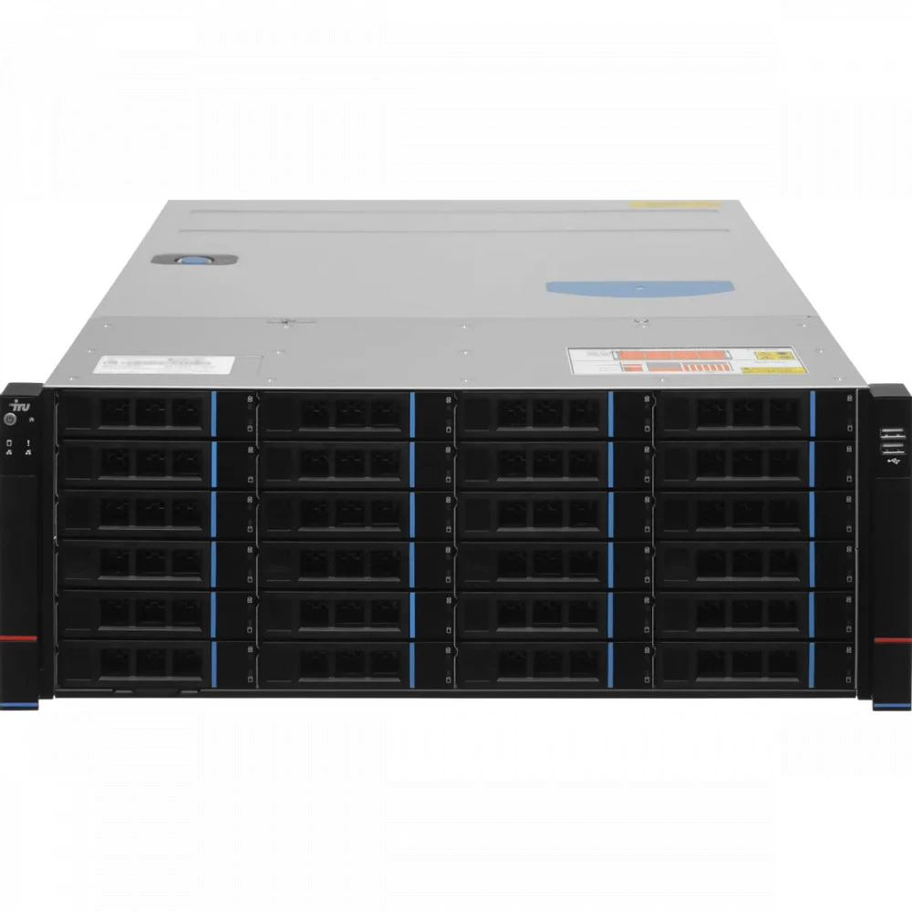 Сервер iRU Rock s4124p, 4U 2158976 4U Rack, Xeon Gold 6248, 2500 МГц, 20, 27.5, 2 x 16 ГБ, SFF 2.5" + LFF  3.5", 1x 500 ГБ