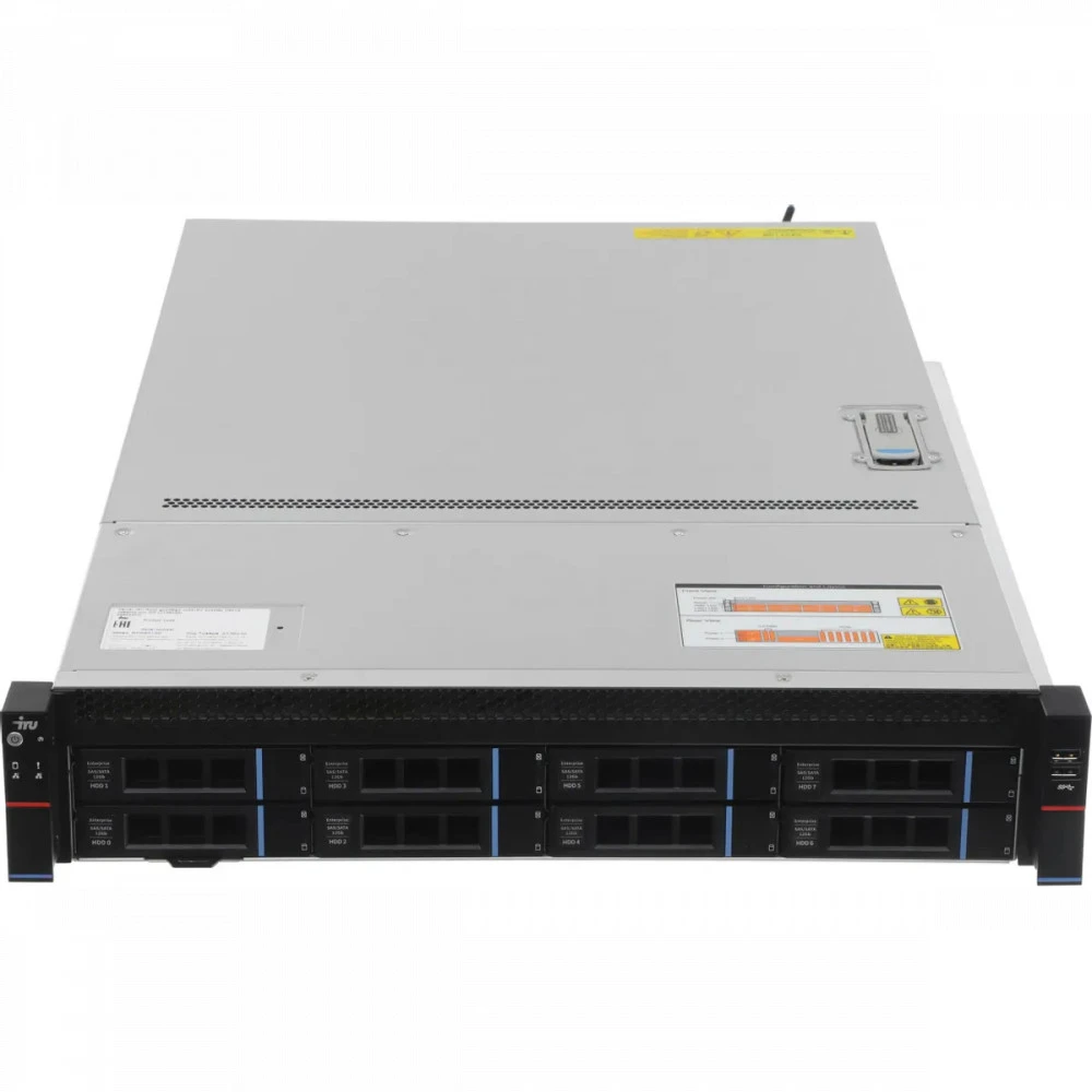 Сервер iRU Rock g2208ig3, 2U 2160702 2U Rack, Xeon Silver 4309Y, 2800 МГц, 8, 12, 2 x 32 ГБ, SFF 2.5" + LFF  3.5"