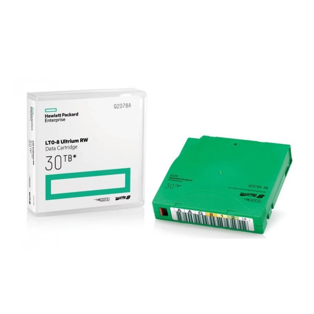 Ленточный носитель информации HPE LTO-8 30TB RW Data Cartridge Q2078A LTO-8, 1 шт