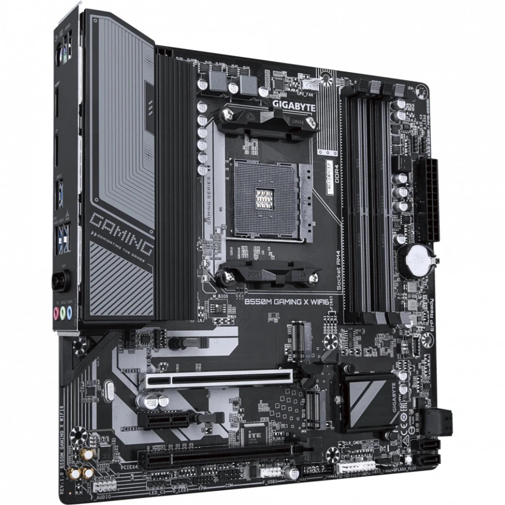 Материнская плата Gigabyte B550M Gaming X WIFI6 rev. 1.0 Micro-ATX, AMD AM4