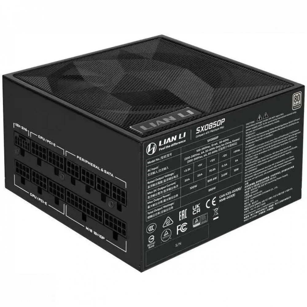 Серверный блок питания Lian Li G9P.SX0850P.B000.RU ATX, 850 Вт