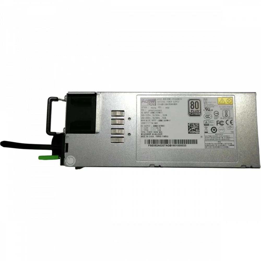 Серверный блок питания AcBel R1CA2801A-P00C 1U, 800 Вт