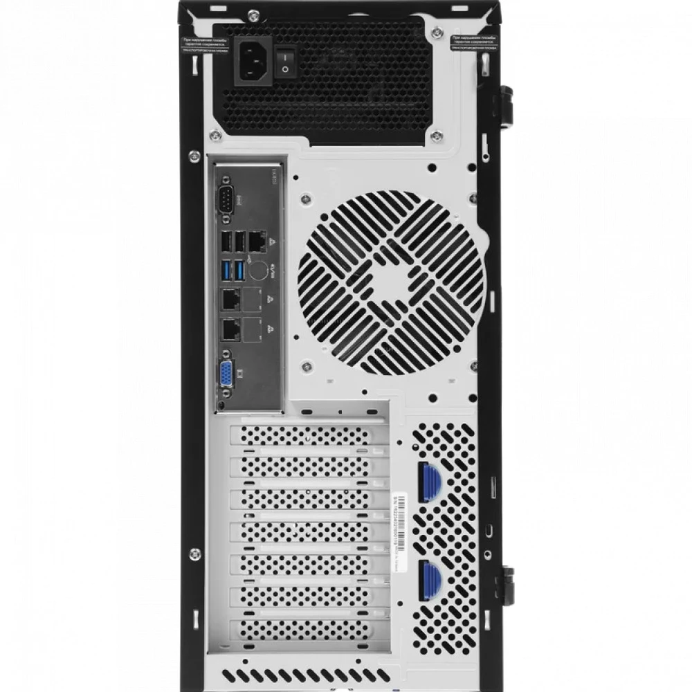 Сервер iRU Rock w9105p 2184299 Tower, Xeon Gold 6234, 3300 МГц, 8, 24.75, 2 x 16 ГБ, SFF 2.5" + LFF 3.5", 1x 500 ГБ