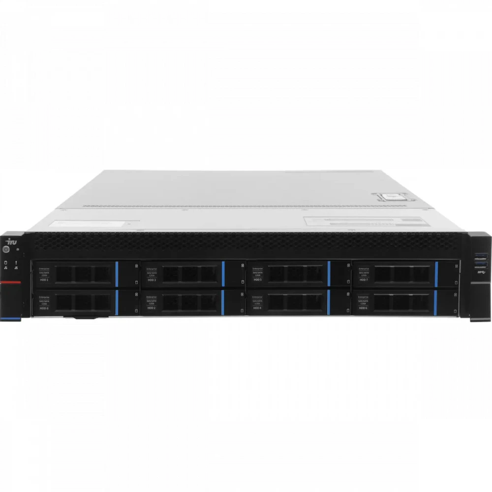 Сервер iRU Rock G2208IG3 2195670 2U Rack, Xeon Gold 5318Y, 2100 МГц, 24, 36, 2 x 32 ГБ, SFF 2.5" + LFF 3.5", 2x 480 ГБ