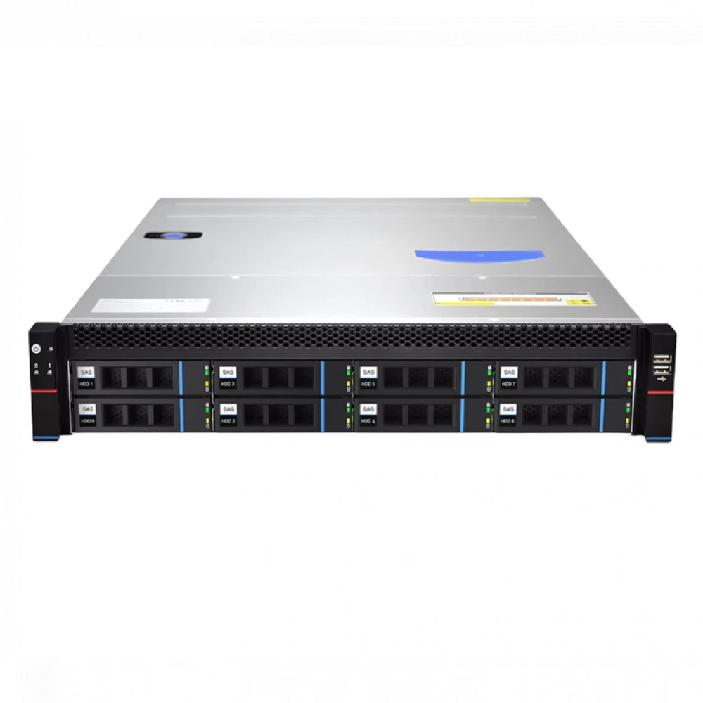 Сервер Gooxi RMC2108X12DPL-4310-002 2U Rack, Xeon Silver 4310, 2100 МГц, 12, 18, 2 x 32 ГБ, SFF 2.5" + LFF  3.5"