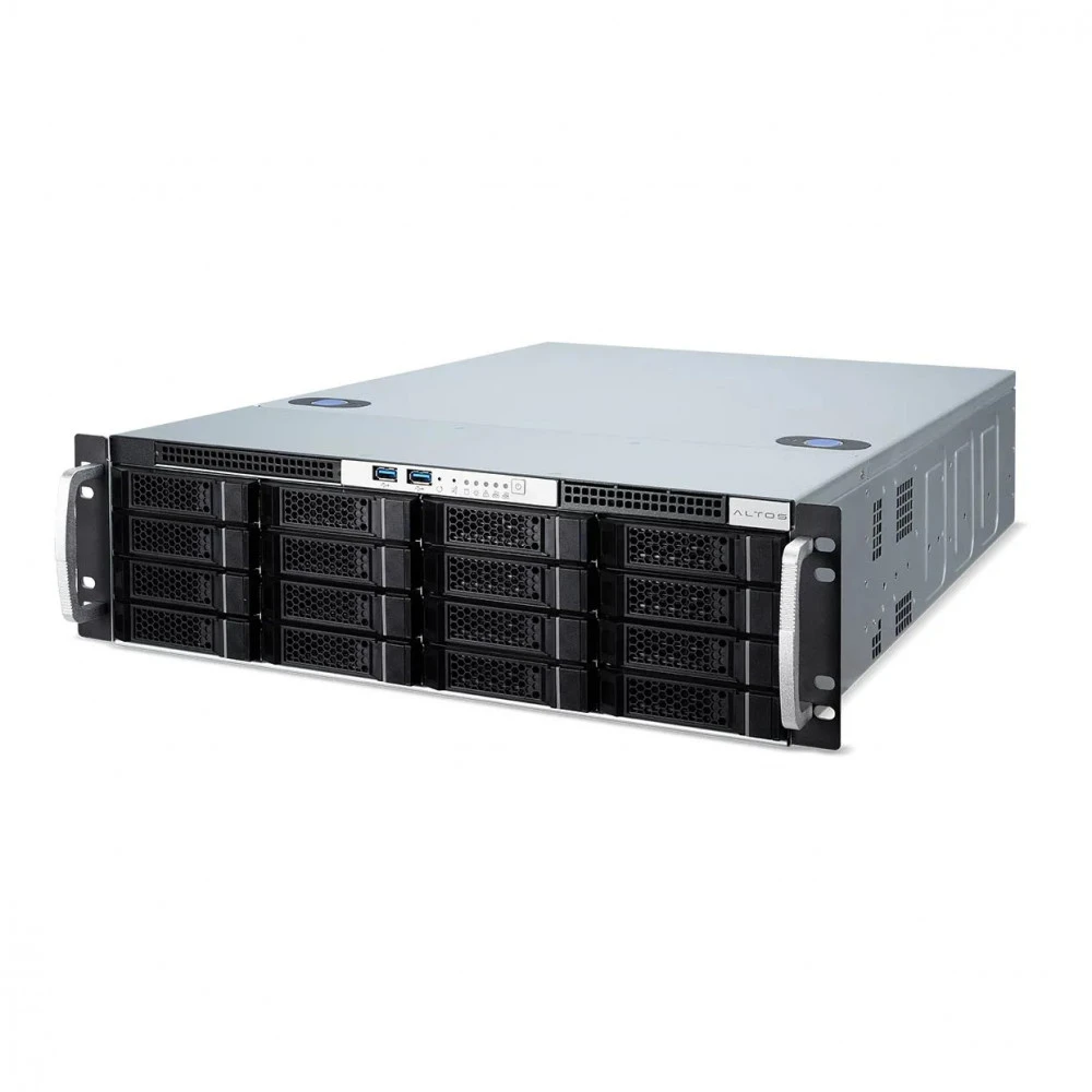 Сервер Altos BrainSphere S340 F6 Zbox US.RUATL.00A 3U Rack, Xeon E-2356G, 3200 МГц, 6, 12, 1 x 16 ГБ, SFF 2.5" + LFF 3.5"