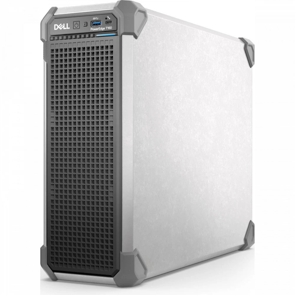 Сервер Dell PowerEdge T160 Mini Tower, Xeon 6315P, 2800 МГц, 4, 12, 1 x 32 ГБ, LFF 3.5", 2x 2 ТБ
