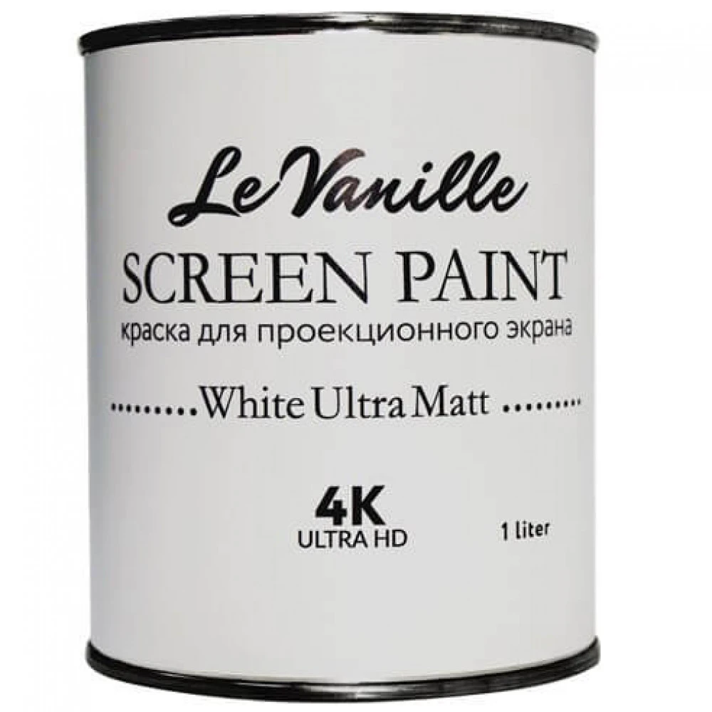 Аксессуар для презентационного оборудования  Le Vanille Screen Проекционная краска White Ultra Matt 1 L WhiteUltraMatt/1L