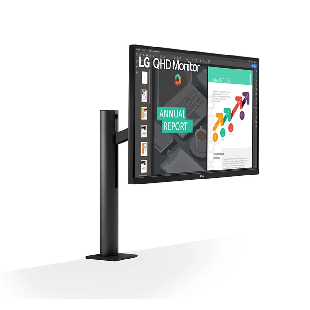 Монитор LG 27'' QHD Ergo IPS Monitor with USB Type-C 27QN880-B 27 ", IPS, Quad HD 2560x1440 (16:9), 75 Гц
