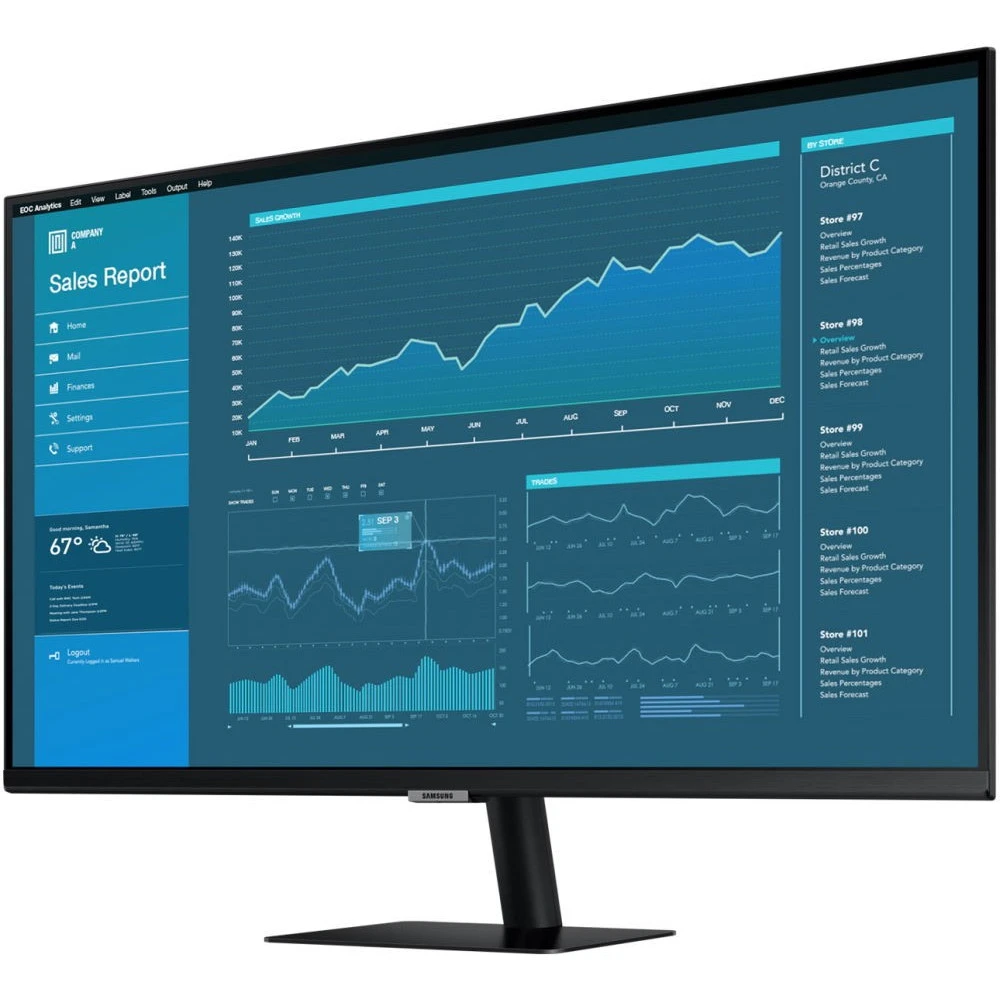 Монитор Samsung M5 Smart Monitor 1328562 27 ", VA, Full HD 1920x1080 (16:9), 60 Гц